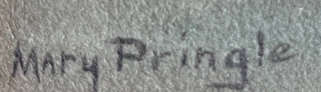 Watercolor painting by Mary Pringle (1880-1940) "Gondola in Venice"