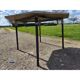 Vintage octagonal communal table