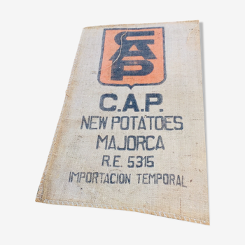 Old bags made of Mallorca burlap