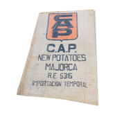 Old bags made of Mallorca burlap