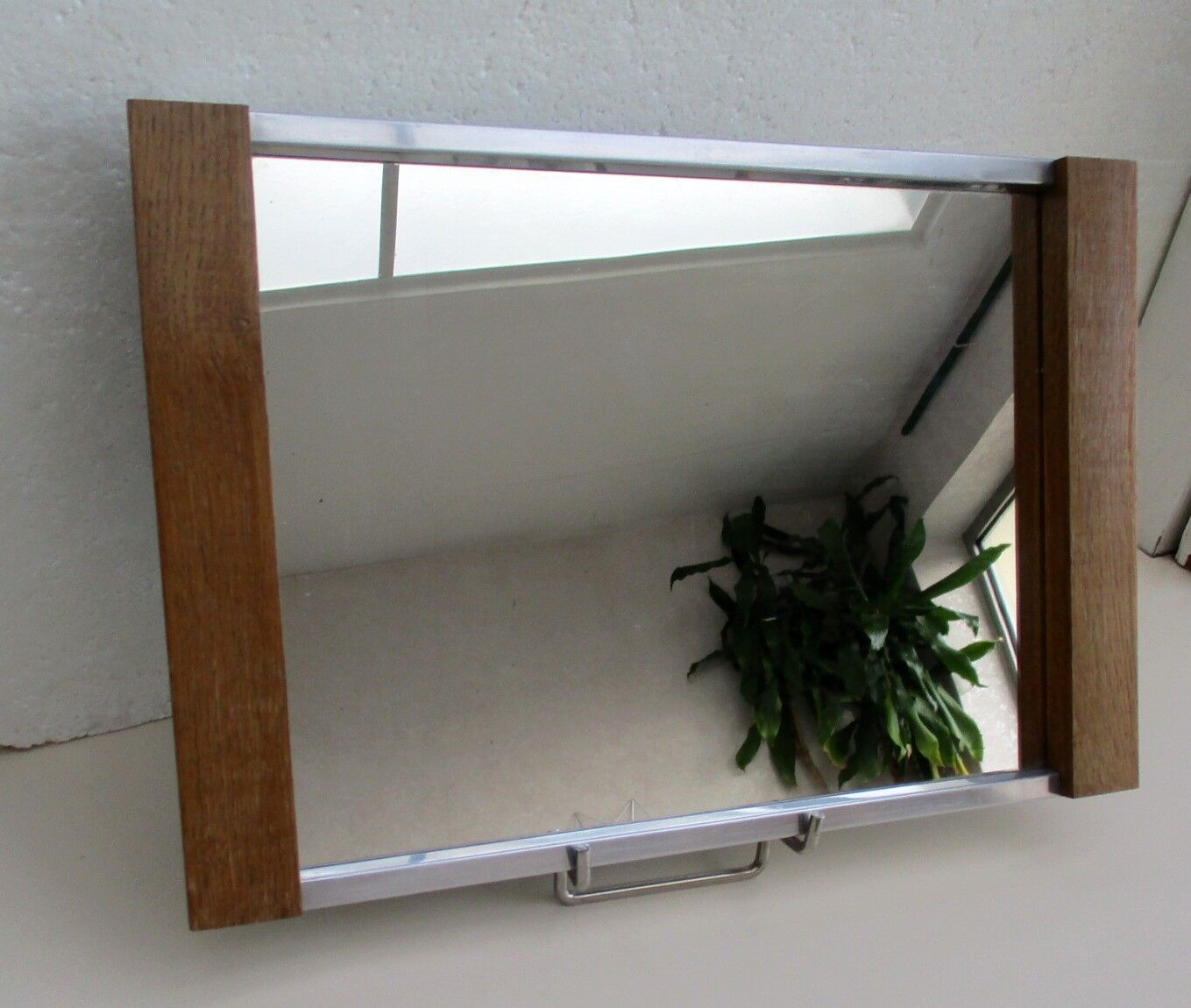 Art deco art deco wood and mirror serving tray