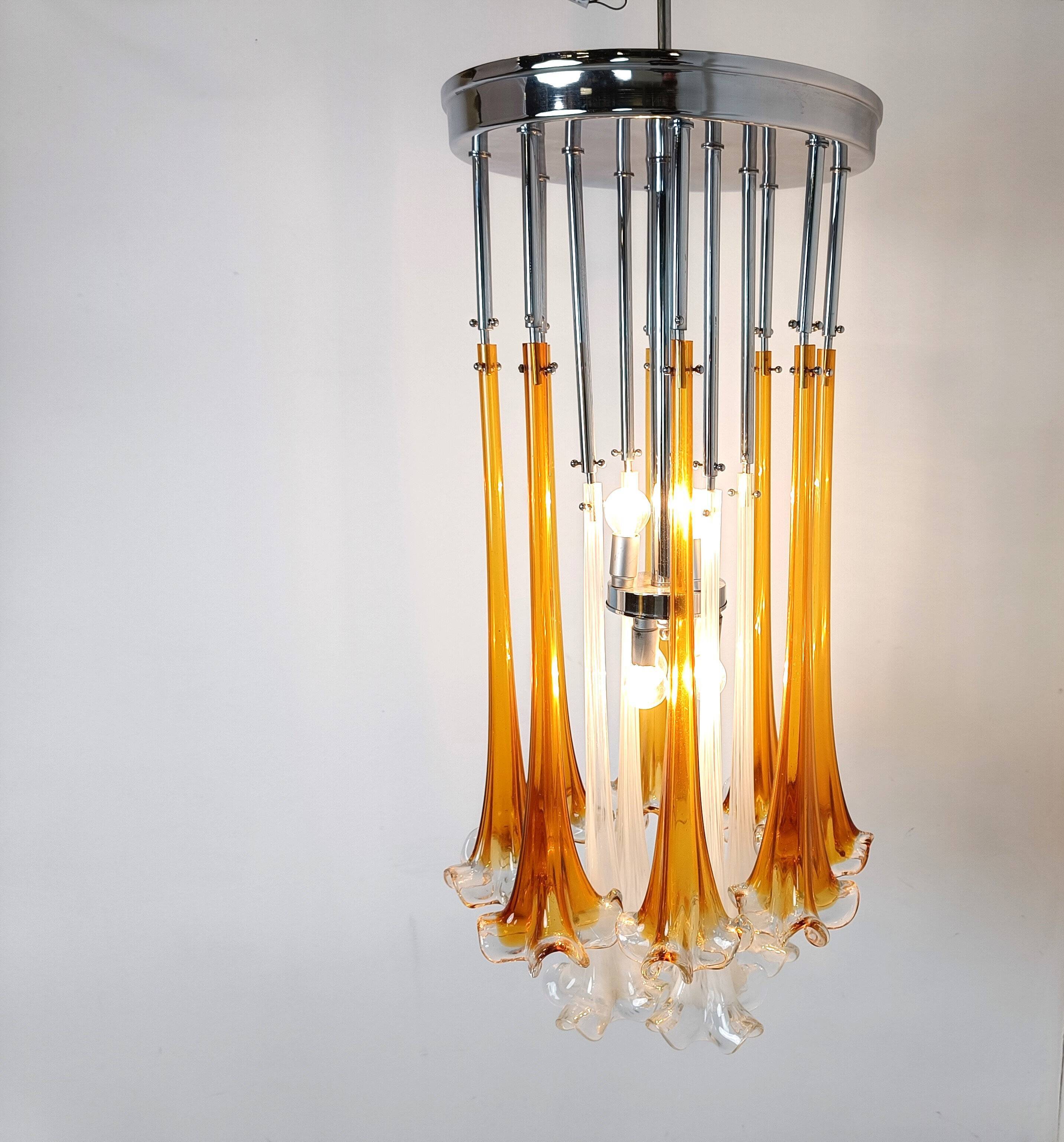 Vintage Paolo Venini chandelier, 1970s