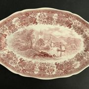 Oval flat Villeroy and Boch, model Burgenland red