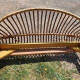 Rattan bed 110x180 cm