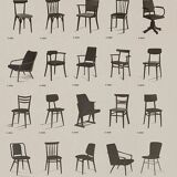 Pair of Dining Chairs by Antonin Suman for TON