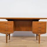 Mid-Century Freestanding Teak Desk, Denmark, 1960s