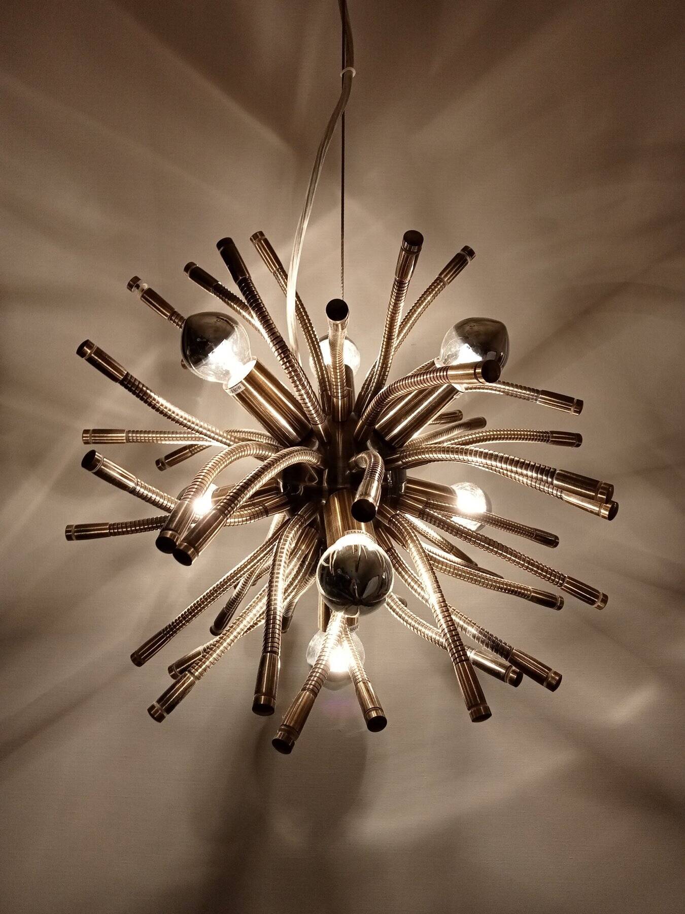 Vintage Pendant Lamp • Sputnik • Post Space Age • 1980