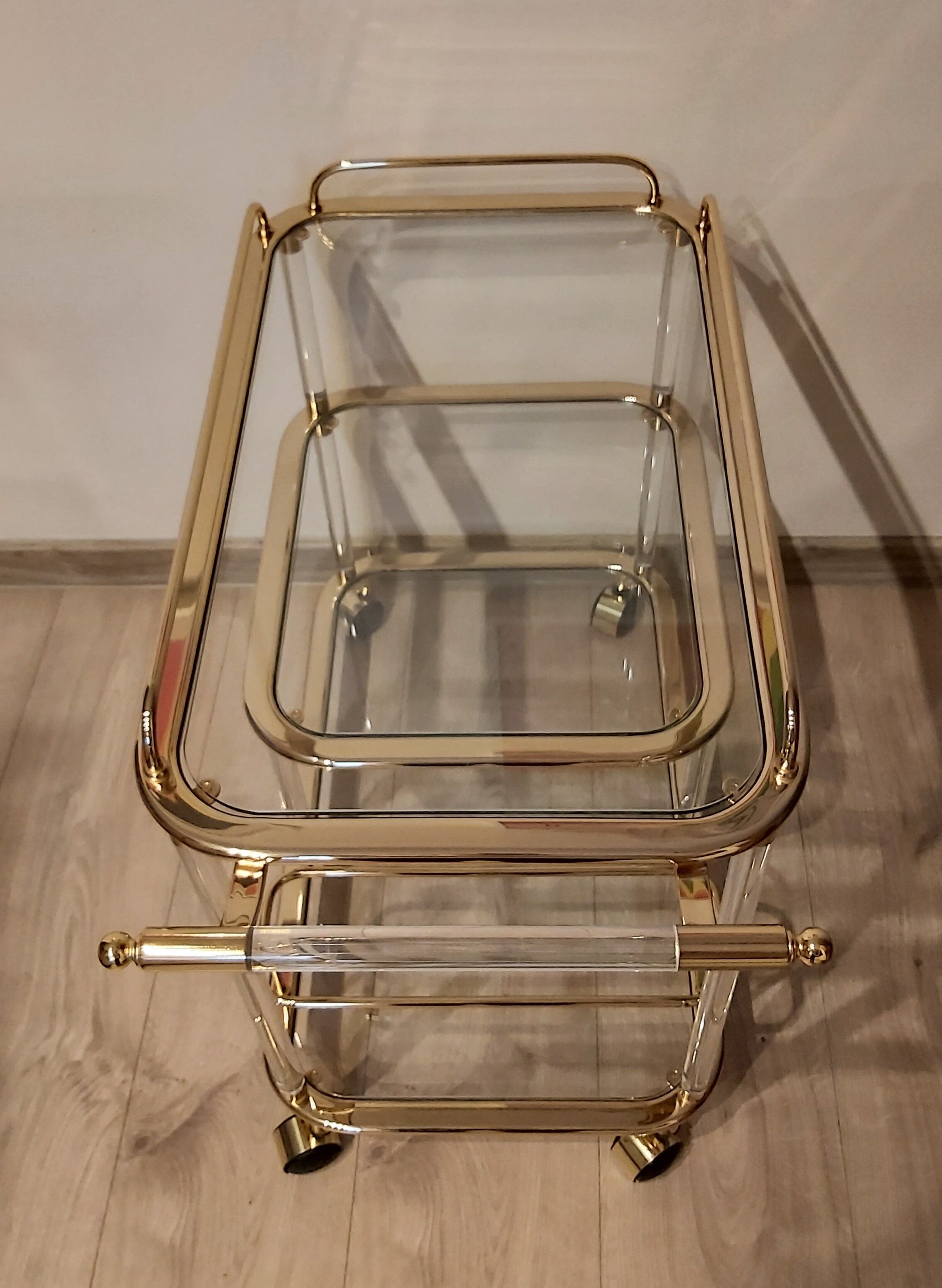 Bar cart, designed by F. Orsenigo, Orsenigo, Italy, 1980s