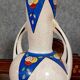 Large Art Deco period vase: Cracked ceramic print