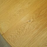 Ash round table, Danish design, 1960s, production: Denmark