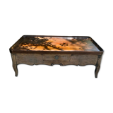 English coffee table with ''cabaret'' tray