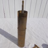 Oriental brass pepper mill