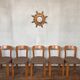 Series of 5 chairs Bruno Rey design Swiss made 1970