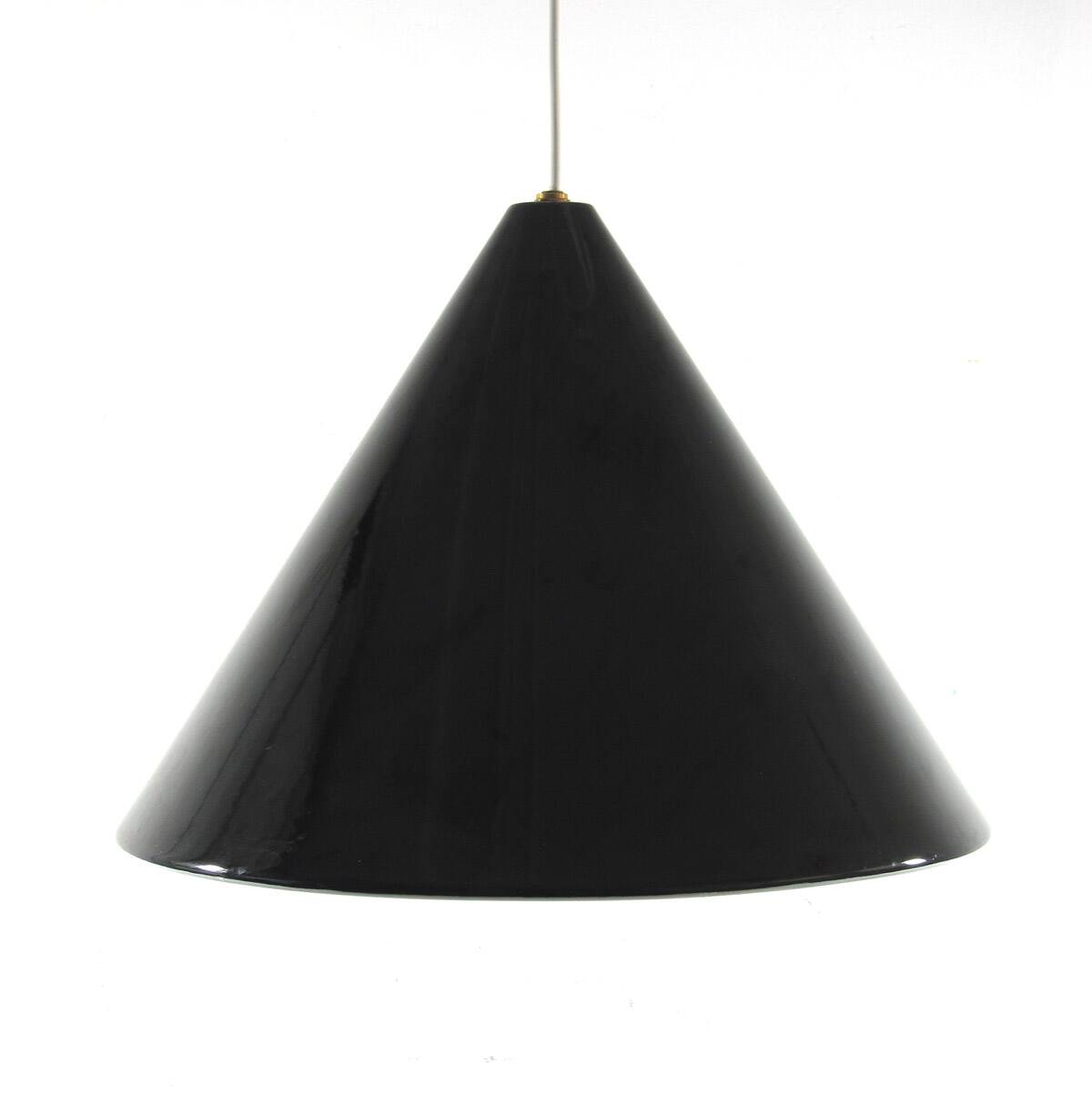 Arne Jacobsen Poulsen black 1960s billiard pendant