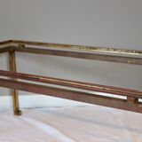 Rectangular gold wrought iron coffee table on sheet, Ramsay House