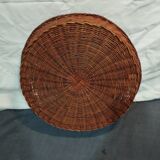 old wicker tray