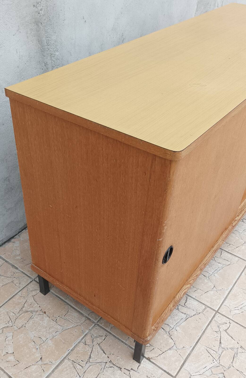 Enfilade vintage buffet d'école en chêne