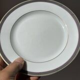 6 Christofle dessert plates, vintage Parma model