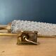 Brass and chiseled glass wall light