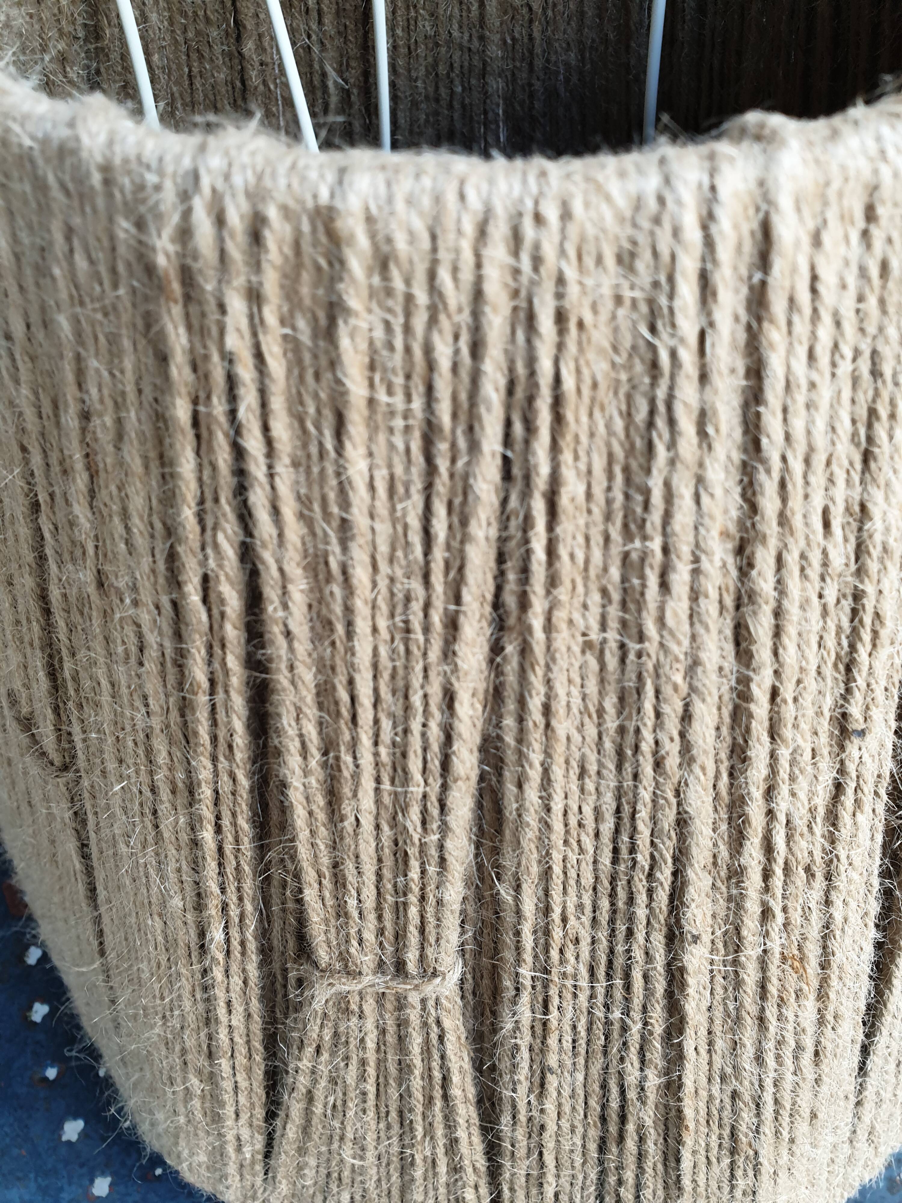 Vintage old rope lampshade