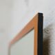 Miroir en "loupe" de bois. france, circa 1970