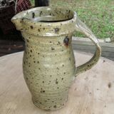 Stoneware pitcher by G. Tiffoche