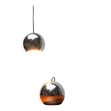 Mid-century modern space age pendant lamps, 1960s, set of 2.