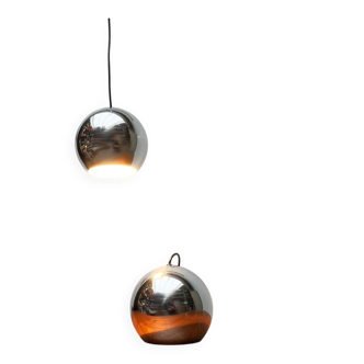 Mid-century modern space age pendant lamps, 1960s, set of 2.