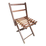 Small folding wooden chair