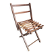 Small folding wooden chair