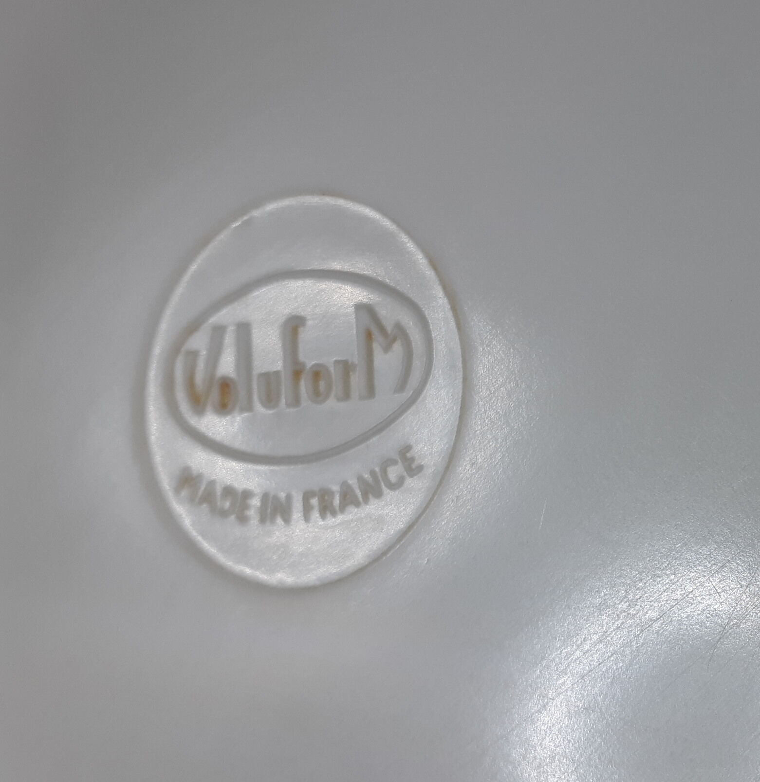 Plat ovale en mélamine vintage " Voluform " made in France, assiette de camping