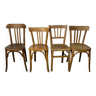 Lot de 4 chaises bistrot dépareillés