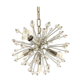 Mid century glass sputnik chandelier by Emil Stejnar, 1970s