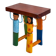 African stool carved and hand-painted – Unique piece from Burkina.