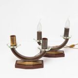 Paire de lampes de chevet style art déco vers 1940