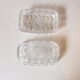 Butter dish from Reims in transparent glass