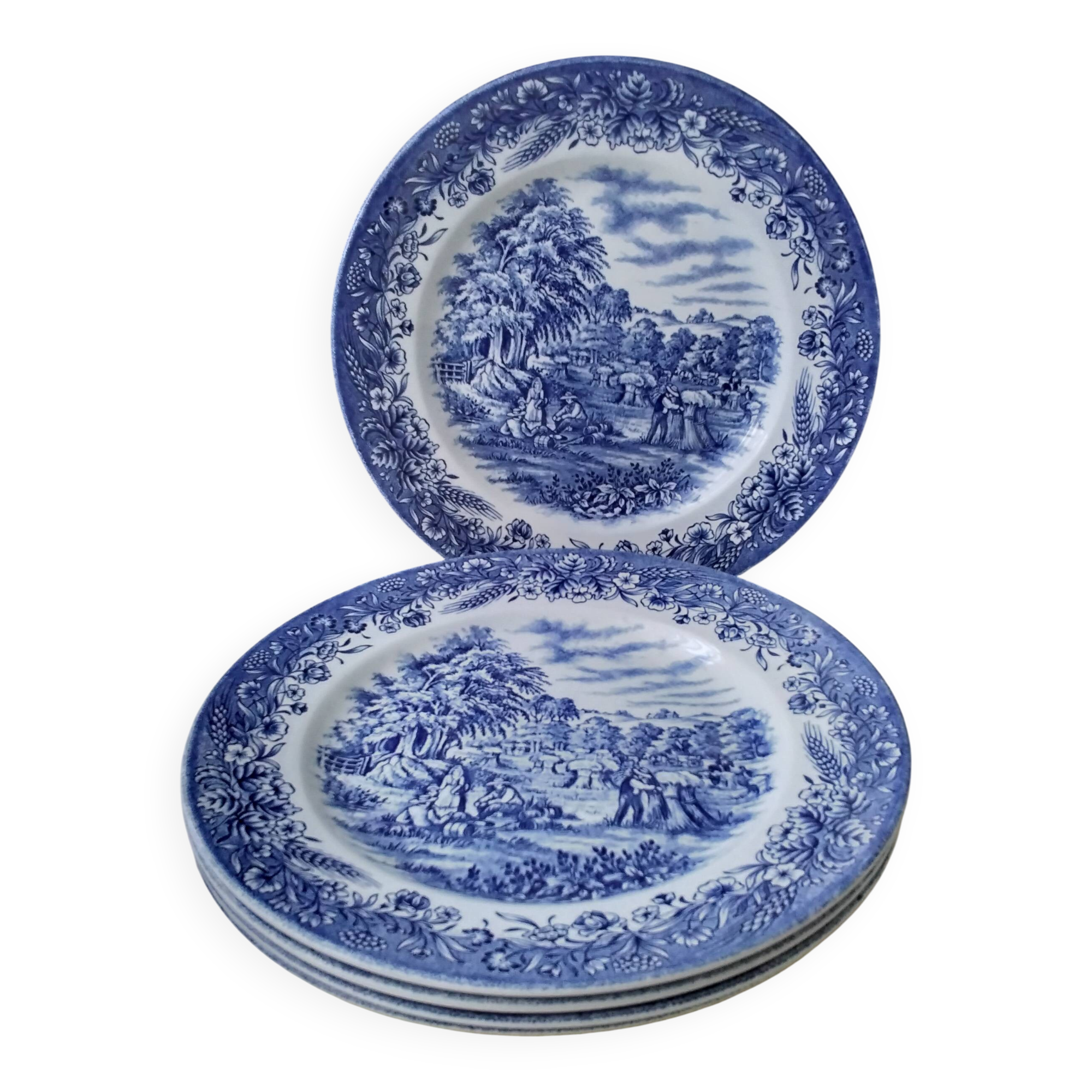 5 Assiettes plates Churchill Currier et Yves  Modèle Harvest