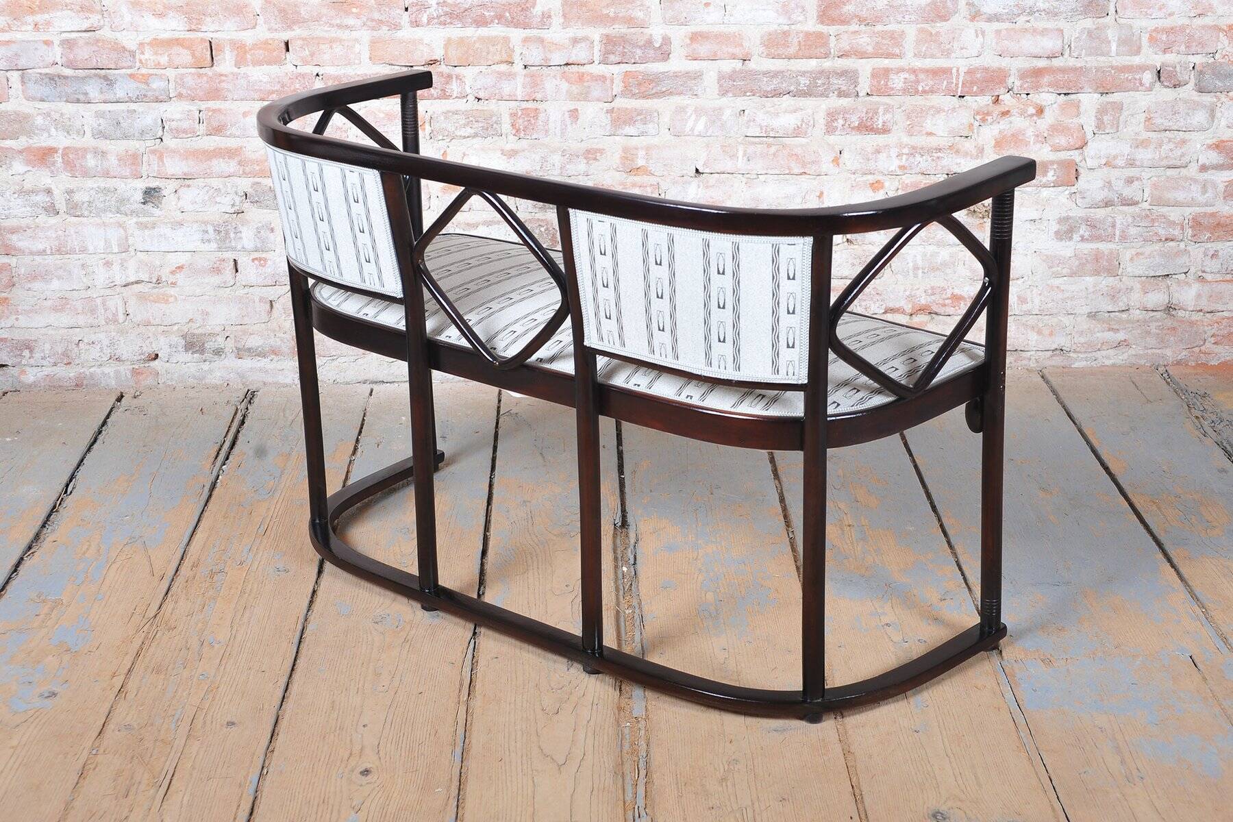 Art Nouveau Seating Set in Beech from J.F.M. Hoffmann, Austria, 1910s, Set of 3
