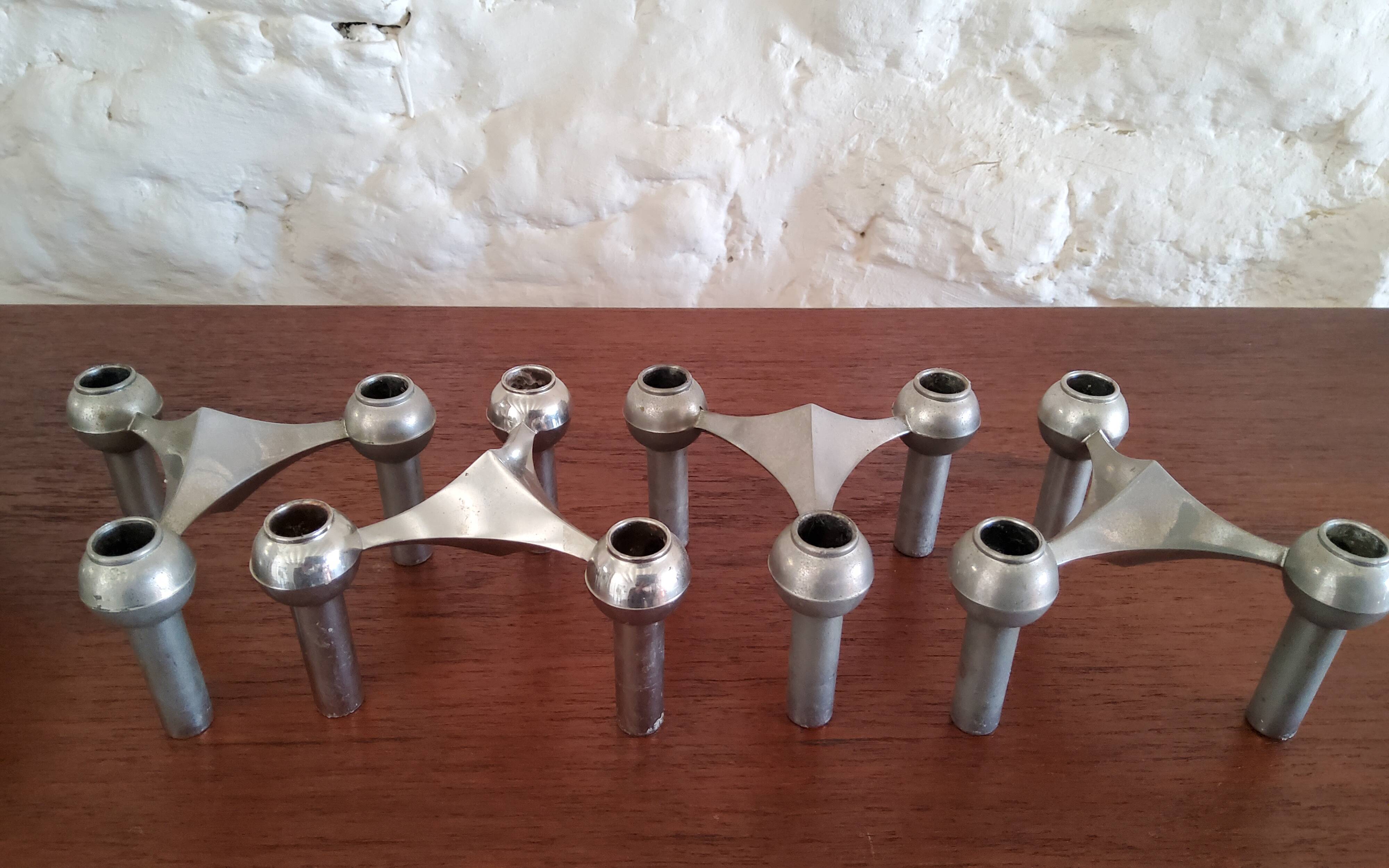 Nagel 1970 modular candle holders and cups