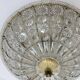 Large crystal Banci Italy ceiling lamp, 1960s