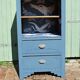 Buffet haut art deco rénové bleu