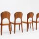 Vintage Danish teak dining chairs , set of 4