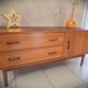 Low Scandinavian design sideboard in teak