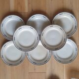 8 Terre de Fer dessert plates