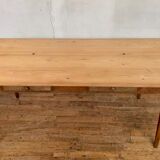 Table de ferme en bois à 2 tiroirs