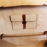 Antique XXL leather suitcase