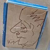 Ladislas Kijno (1921-2012) - Felt-tip drawing on pack of gypsies - Glued on panel - Signed