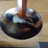 Art deco mushroom in chrome metal lamp