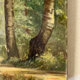 Painting "Undergrowth", Oil on canvas