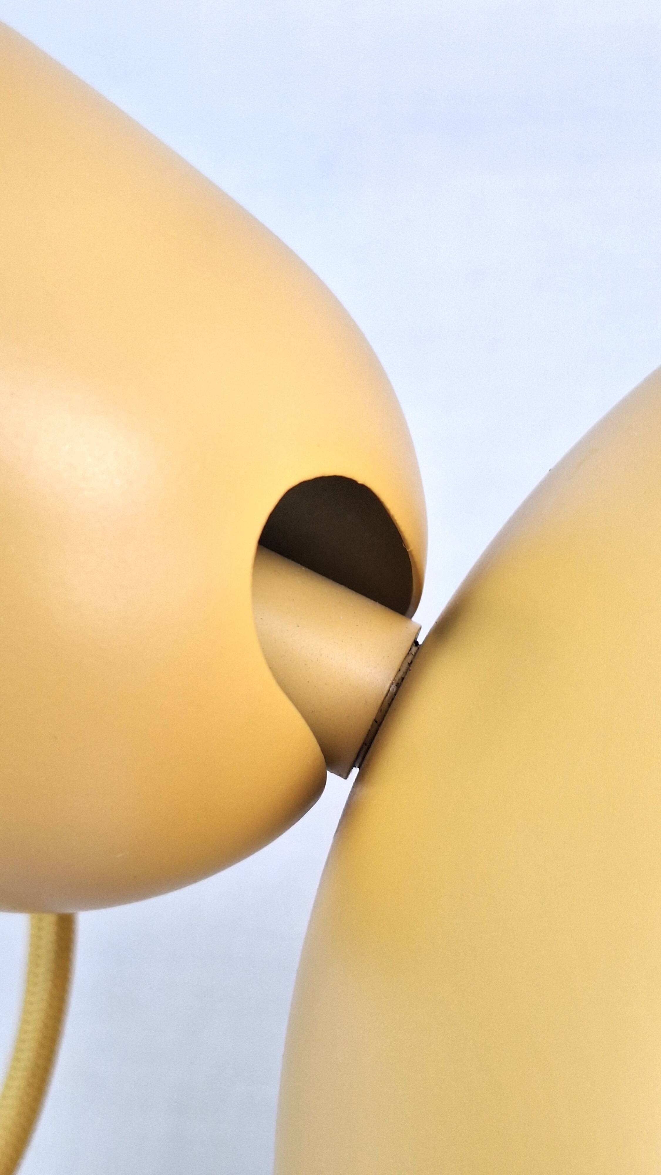 Pair of vintage space age adjustable bedside wall lights